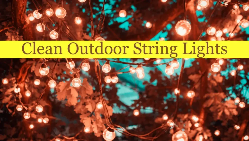 Clean Outdoor String Lights