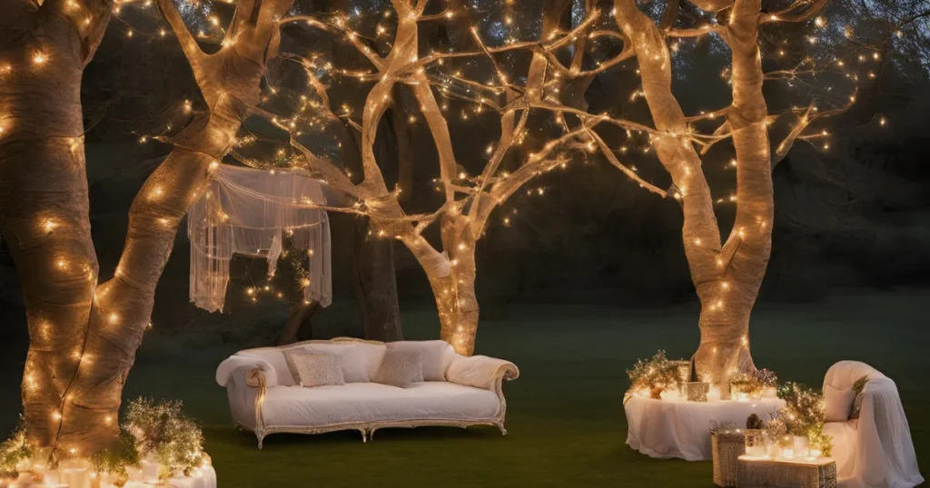 Wrap Trunk and Branches With Lights