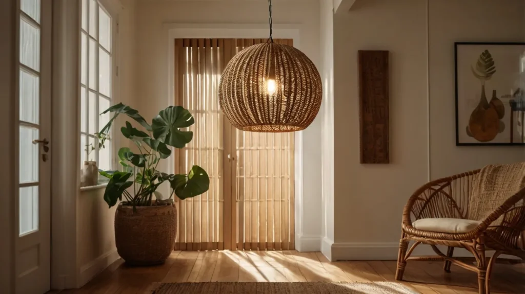 Use a Rattan Pendant