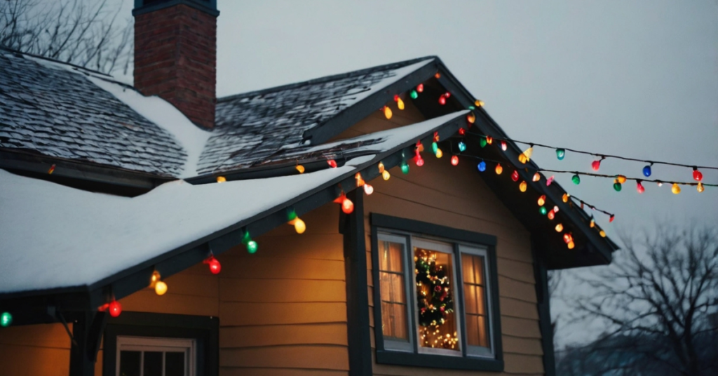 Hanging Lights on Gutters