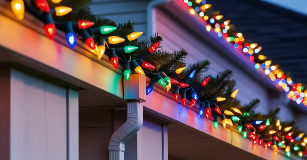 How To Hang Christmas Lights on Gutters